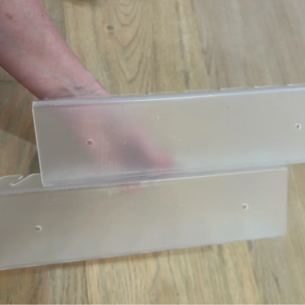 Clear Frosted Plastic Hat Organizer - Set of 2